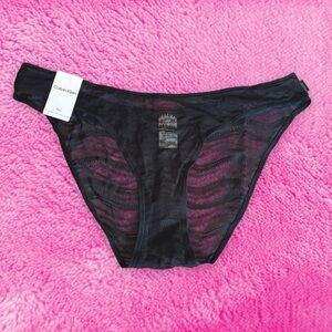 Calvin Klein Black Mesh Bikini Panty